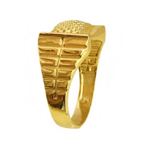 22 Kt Real Solid Yellow Gold Engagement Wedding Men's Ring Size 7-12