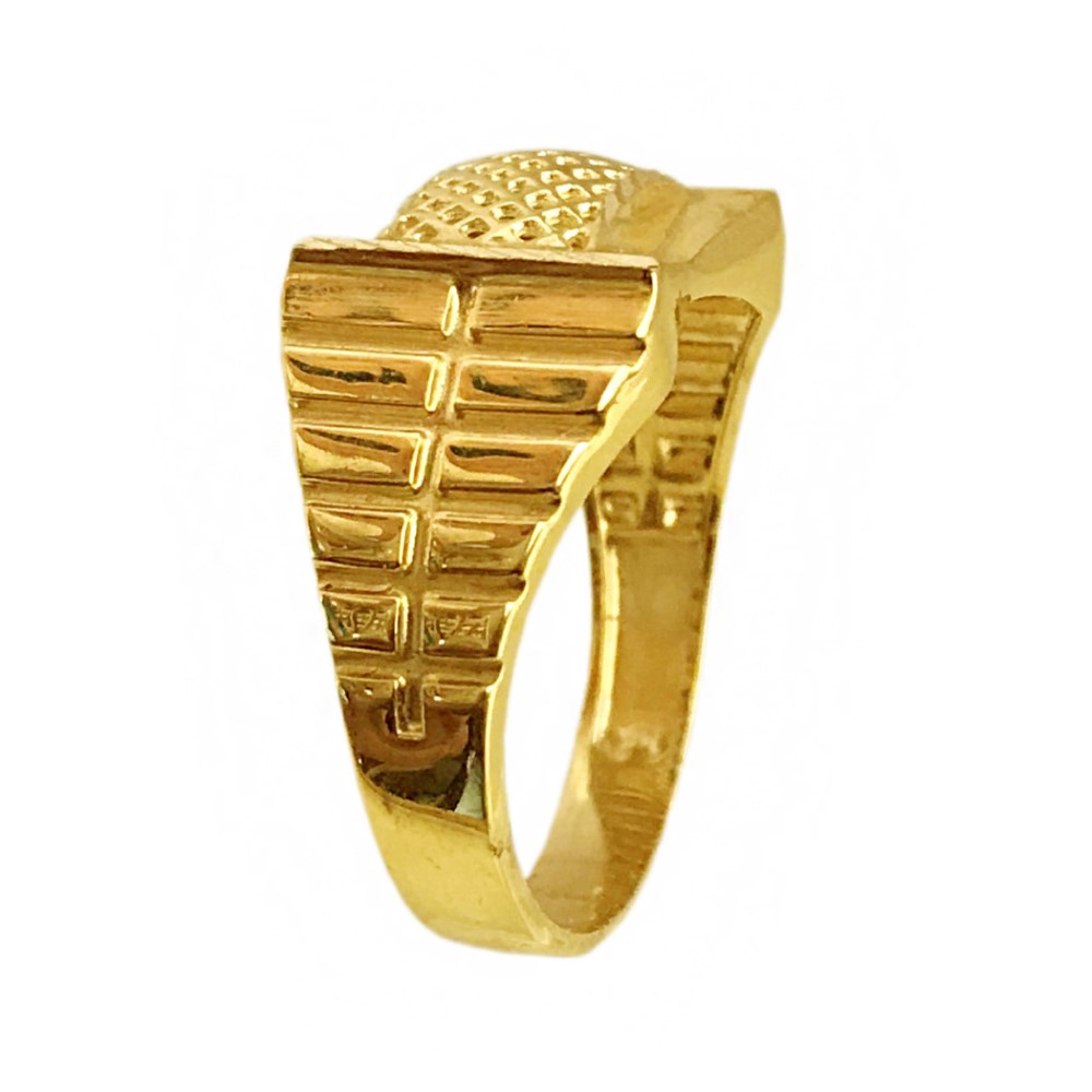 22 Kt Real Solid Yellow Gold Engagement Wedding Men's Ring Size 7-12