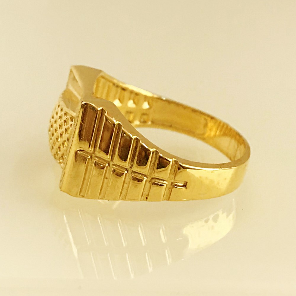 22 Kt Real Solid Yellow Gold Engagement Wedding Men's Ring Size 7-12