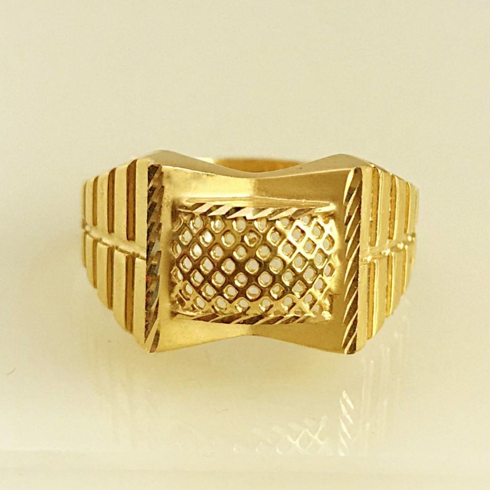 22 Kt Real Solid Yellow Gold Engagement Wedding Men's Ring Size 7-12