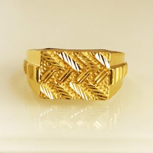 22 Kt Solid Yellow Gold Engagement Wedding Band Men's Ring Size 7-11