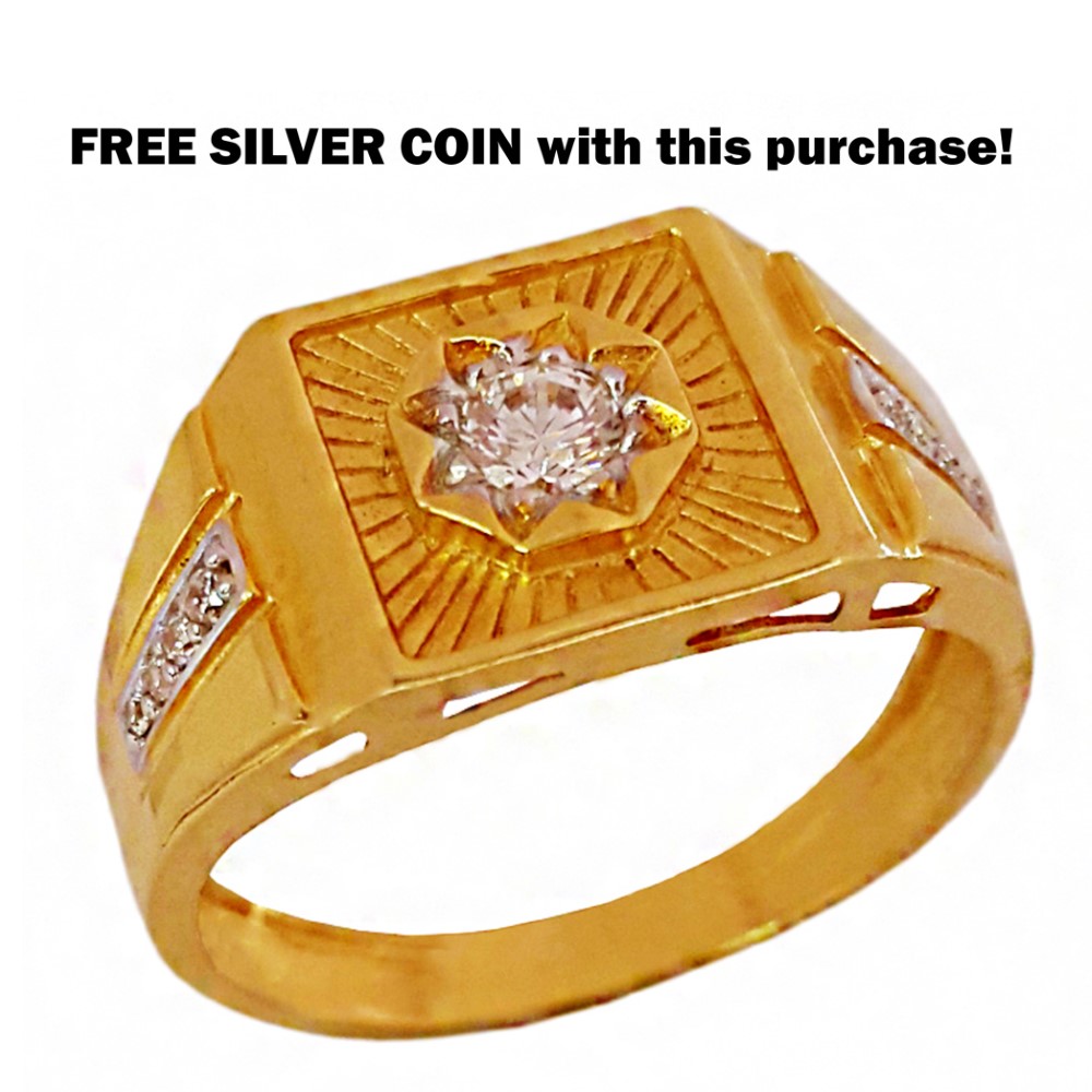 22 Kt Real Solid Yellow Gold Engagement Wedding Men's Ring Size 7-12