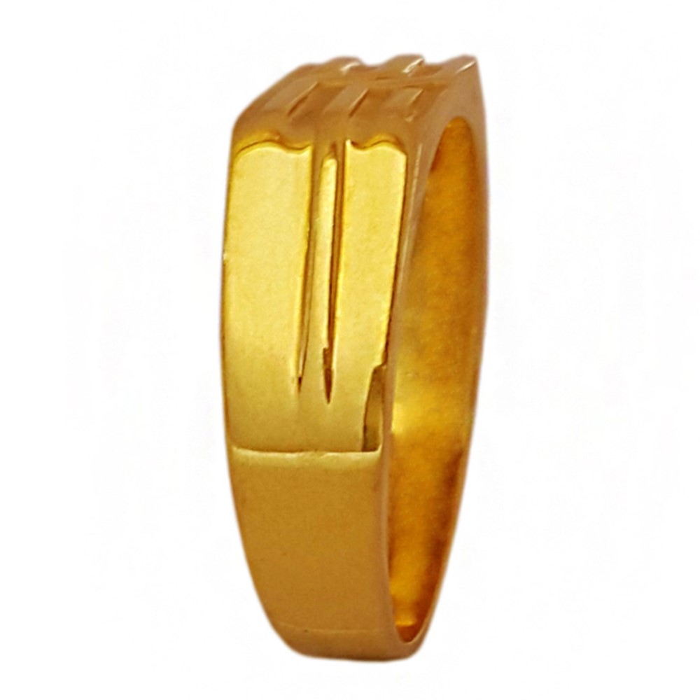22K Yellow Gold Tungsten Engagement Wedding Wear Jewelry Men Band Ring