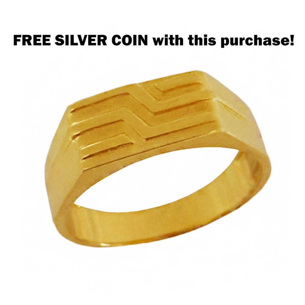 22K Yellow Gold Tungsten Engagement Wedding Wear Jewelry Men Band Ring