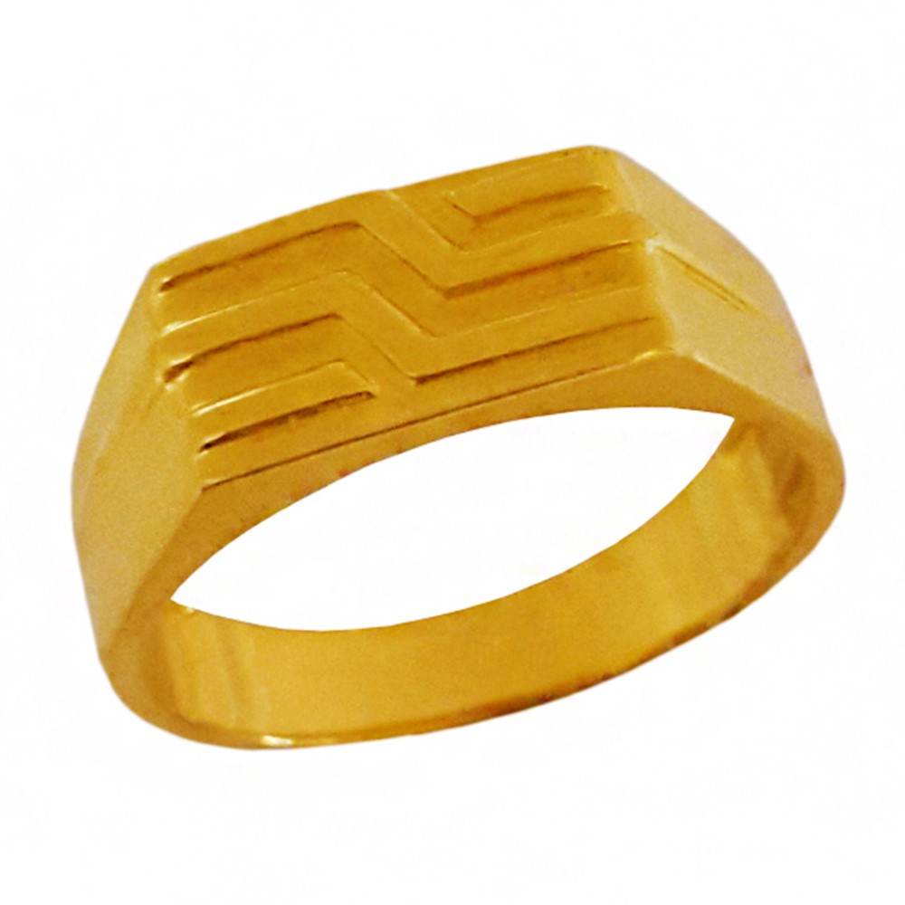 22K Yellow Gold Tungsten Engagement Wedding Wear Jewelry Men Band Ring