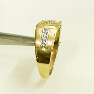 22 Kt Yellow Gold Size 8,9.5,10,11,12 CZ Engagement Wear Men's Ring