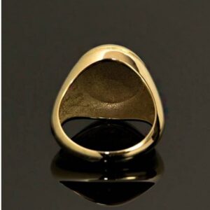 Fine Jewelry 18 Kt Hallmark  Solid Yellow Gold Men'S Ring Size 8-12