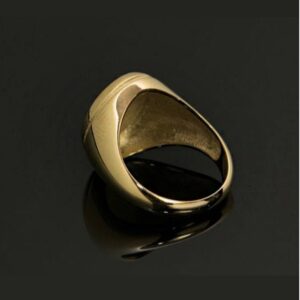 Fine Jewelry 18 Kt Hallmark  Solid Yellow Gold Men'S Ring Size 8-12