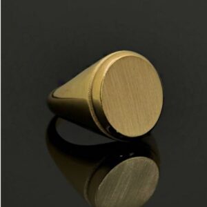 Fine Jewelry 18 Kt Hallmark  Solid Yellow Gold Men'S Ring Size 8-12