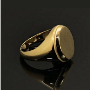 Fine Jewelry 18 Kt Hallmark  Solid Yellow Gold Men'S Ring Size 8-12
