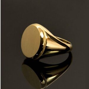 Fine Jewelry 18 Kt Hallmark  Solid Yellow Gold Men'S Ring Size 8-12