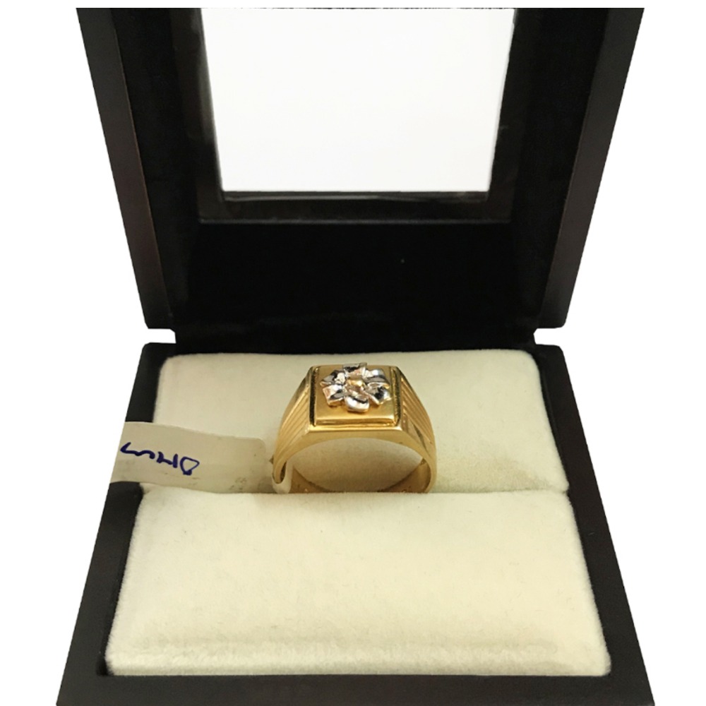 18 Kt Yellow Gold Natural Certified Yellow Sapphire Women'S Ring 6 Gm - Image 5