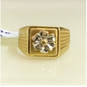 18 Kt  Yellow Gold Natural Certified Yellow Sapphire Women'S Ring 6 Gm