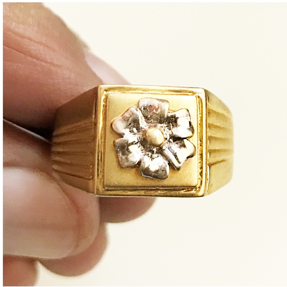 18 Kt  Yellow Gold Natural Certified Yellow Sapphire Women'S Ring 6 Gm
