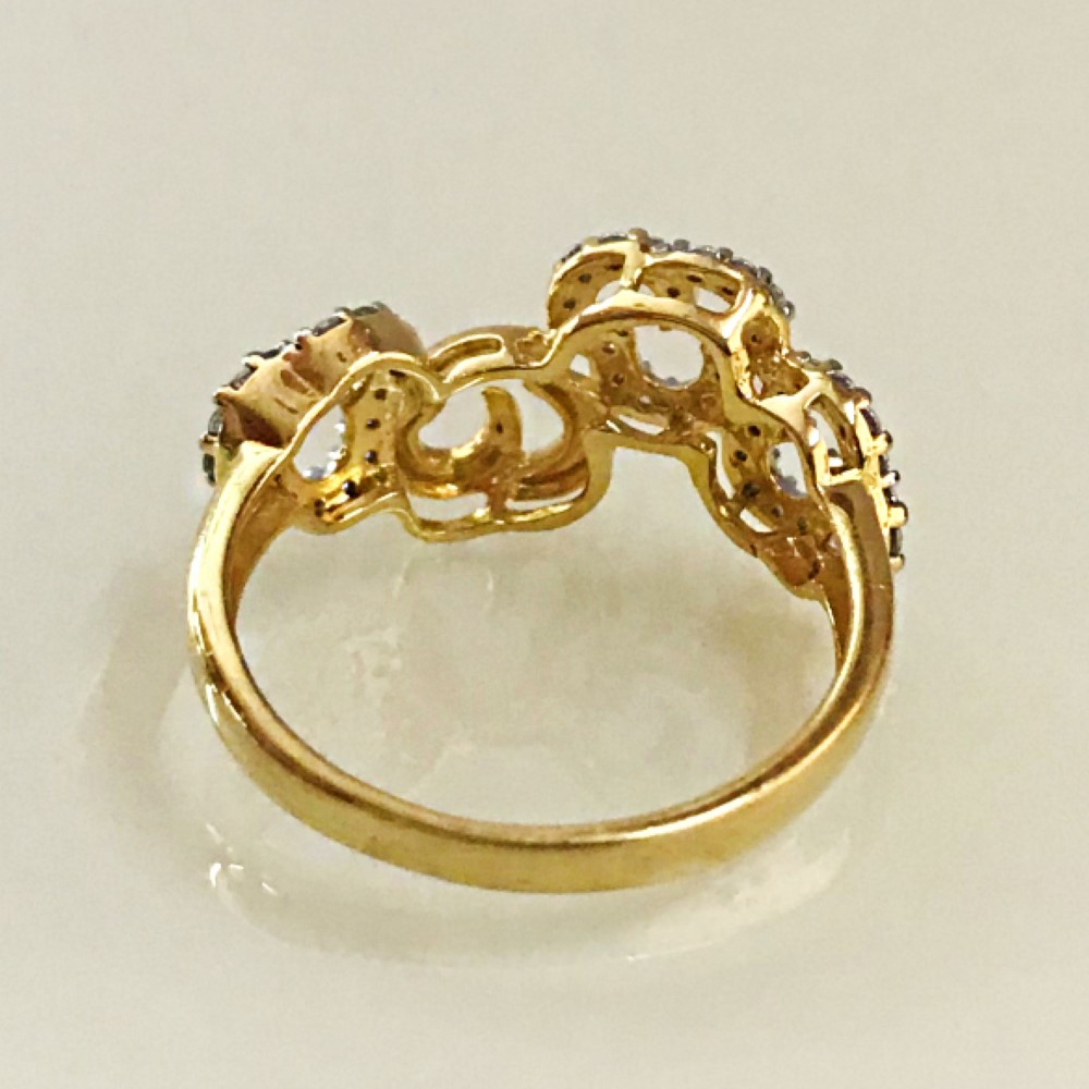 22 Kt Yellow Gold Ring Engagement Wedding CZ Women'S Ring 5 Grams - Image 2