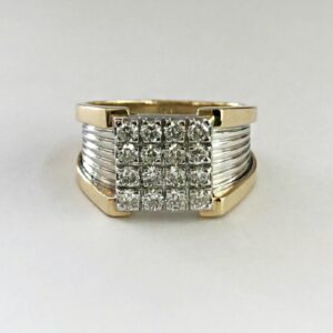 real diamonds 14k gold engagement men's ring