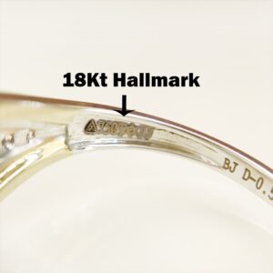 0.55 Ct White Round Cut SI1 Diamond 18 Kt Real Solid Yellow Gold Engagement Ring