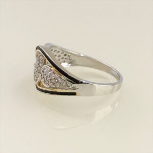 0.55 Ct White Round Cut SI1 Diamond 18 Kt Real Solid Yellow Gold Engagement Ring