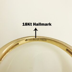 0.70 Ct White Round Cut SI1 Diamonds 18 K Real Solid Yellow Gold Engagement Ring