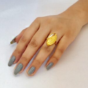 Fine Jewelry 22 Kt Hallmark   Yellow Gold Women Bridal Engagement Ring