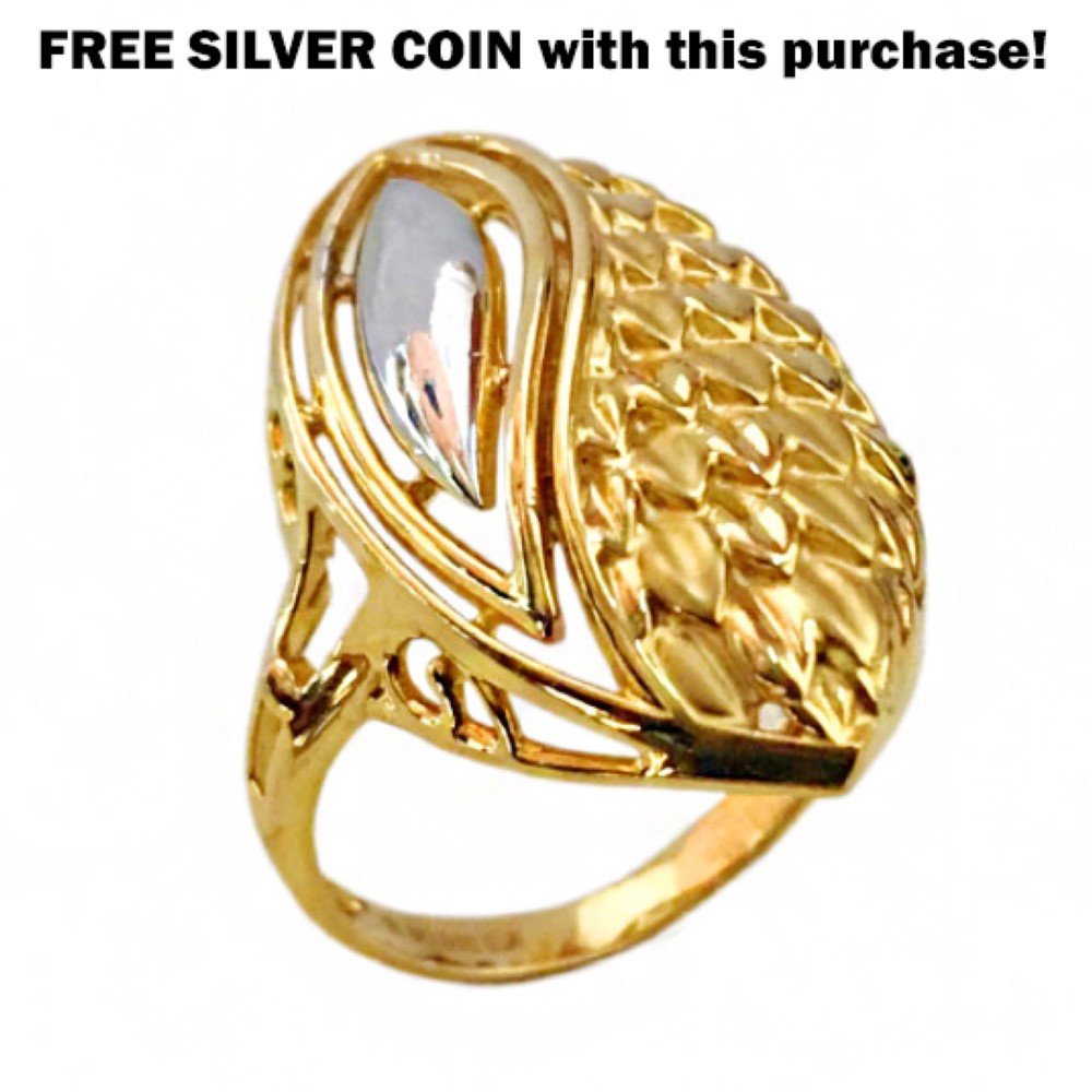 Fine Jewelry 22 Kt Hallmark   Yellow Gold Women Bridal Engagement Ring