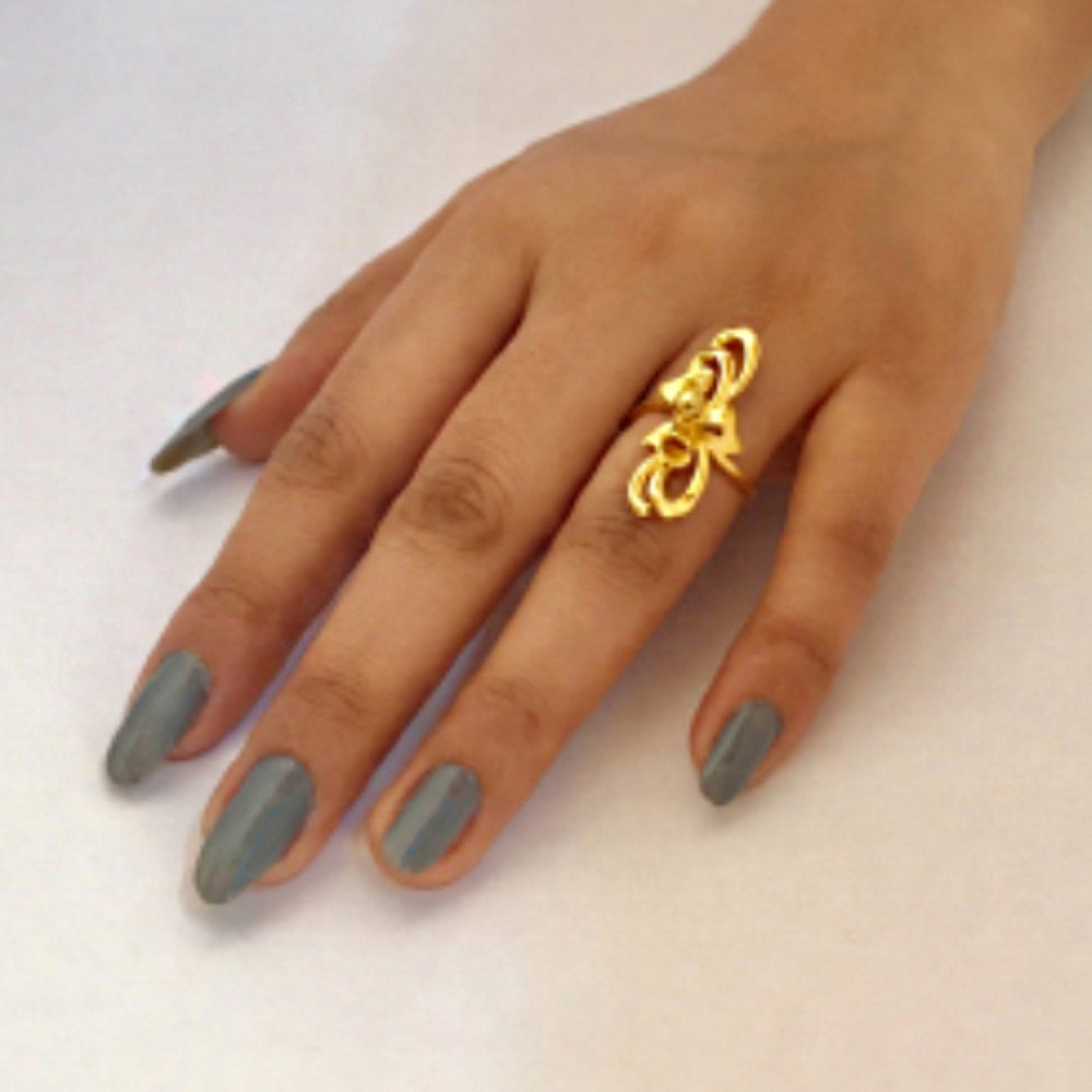 22 Kt Yellow Gold Engagement Wedding Women'S Ring Size 5,6,7,7.5,8,9 - Image 4