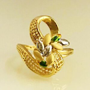 22 Kt   Yellow Gold Engagement Wedding Women'S Finger Ring 5.070 Grams