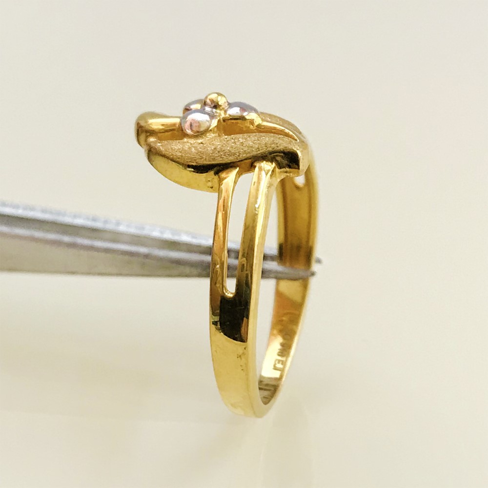 22 Kt Yellow Gold Engagement Women's Finger Ring 3.640g Size 7-10 - Image 5