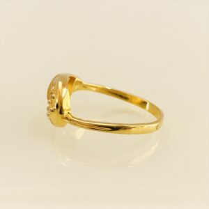 22 Kt   Yellow Gold Engagement Wedding Women Ring 3.590 g Size 6-9