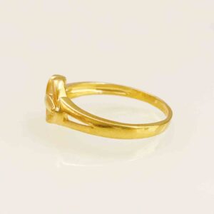22 Kt  Yellow Gold Engagement Wedding Finger Women'S Ring Size 6-10