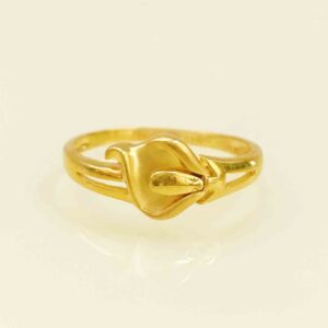 22 Kt  Yellow Gold Engagement Wedding Finger Women'S Ring Size 6-10