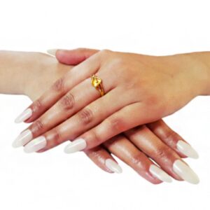 22 Kt  Yellow Gold Engagement Wedding Finger Women'S Ring Size 6-10