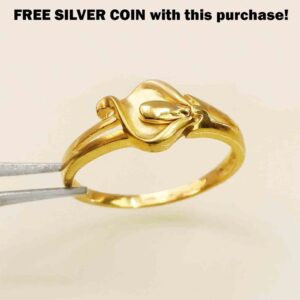 22 Kt  Yellow Gold Engagement Wedding Finger Women'S Ring Size 6-10