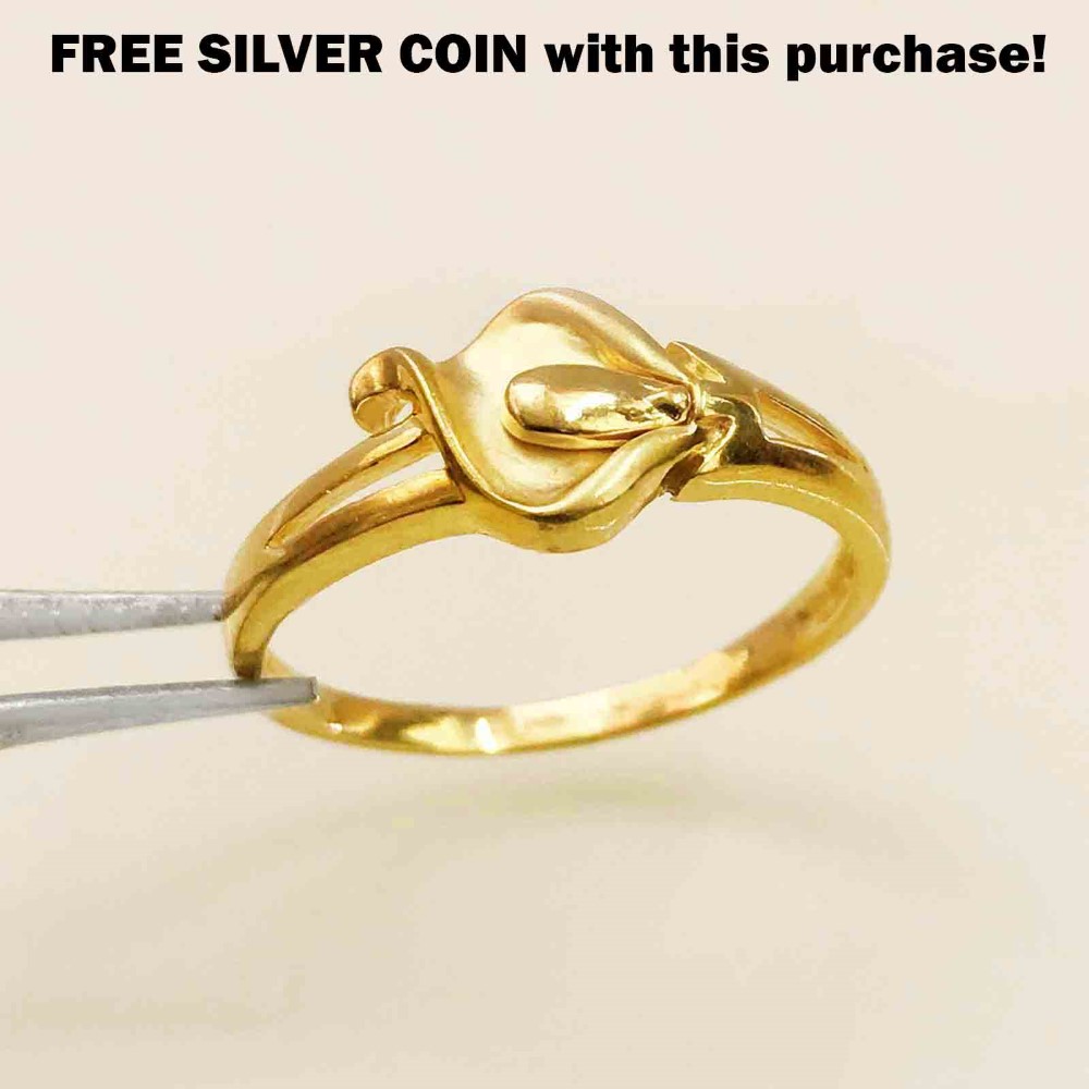 22 Kt  Yellow Gold Engagement Wedding Finger Women'S Ring Size 6-10