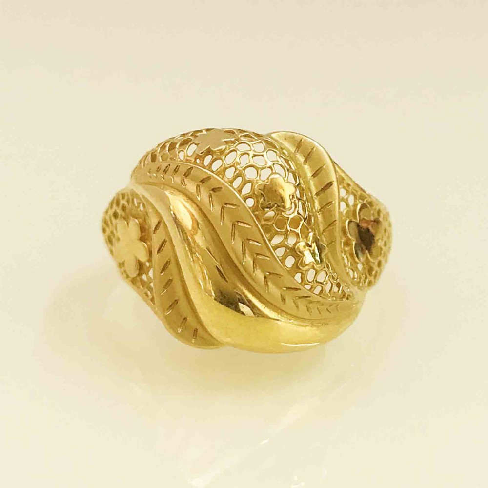 22 Kt Yellow Gold Engagement Wedding Women'S Finger Ring 5.410 Grams - Image 4