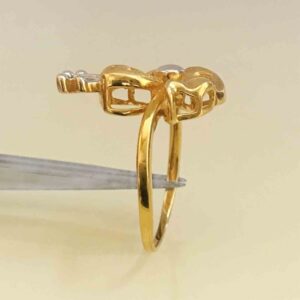 18 Kt  Solid Yellow Gold Engagement Wedding Women Finger Ring Size 6-9