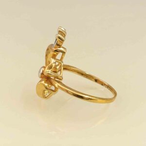 18 Kt  Solid Yellow Gold Engagement Wedding Women Finger Ring Size 6-9