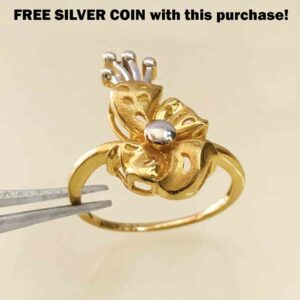18 Kt  Solid Yellow Gold Engagement Wedding Women Finger Ring Size 6-9