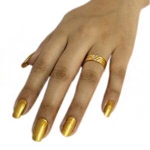 22 Kt  Yellow Gold Women Engagement Wedding Band Ring Wide 7 MM Size 7