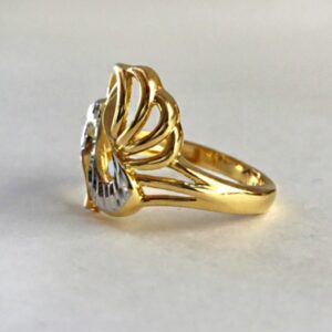 Fine Jewelry 22 Kt Yellow Gold Engagement Women'S Finger Ring Size 6-9