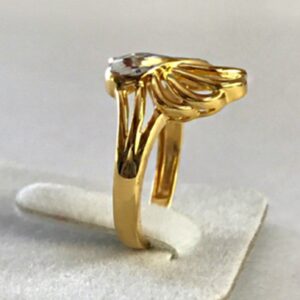 Fine Jewelry 22 Kt Yellow Gold Engagement Women'S Finger Ring Size 6-9