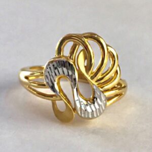 Fine Jewelry 22 Kt Yellow Gold Engagement Women'S Finger Ring Size 6-9