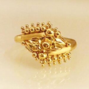 22 Kt   Yellow Gold Engagement Women'S Finger Ring 5 Grams Size 6-9