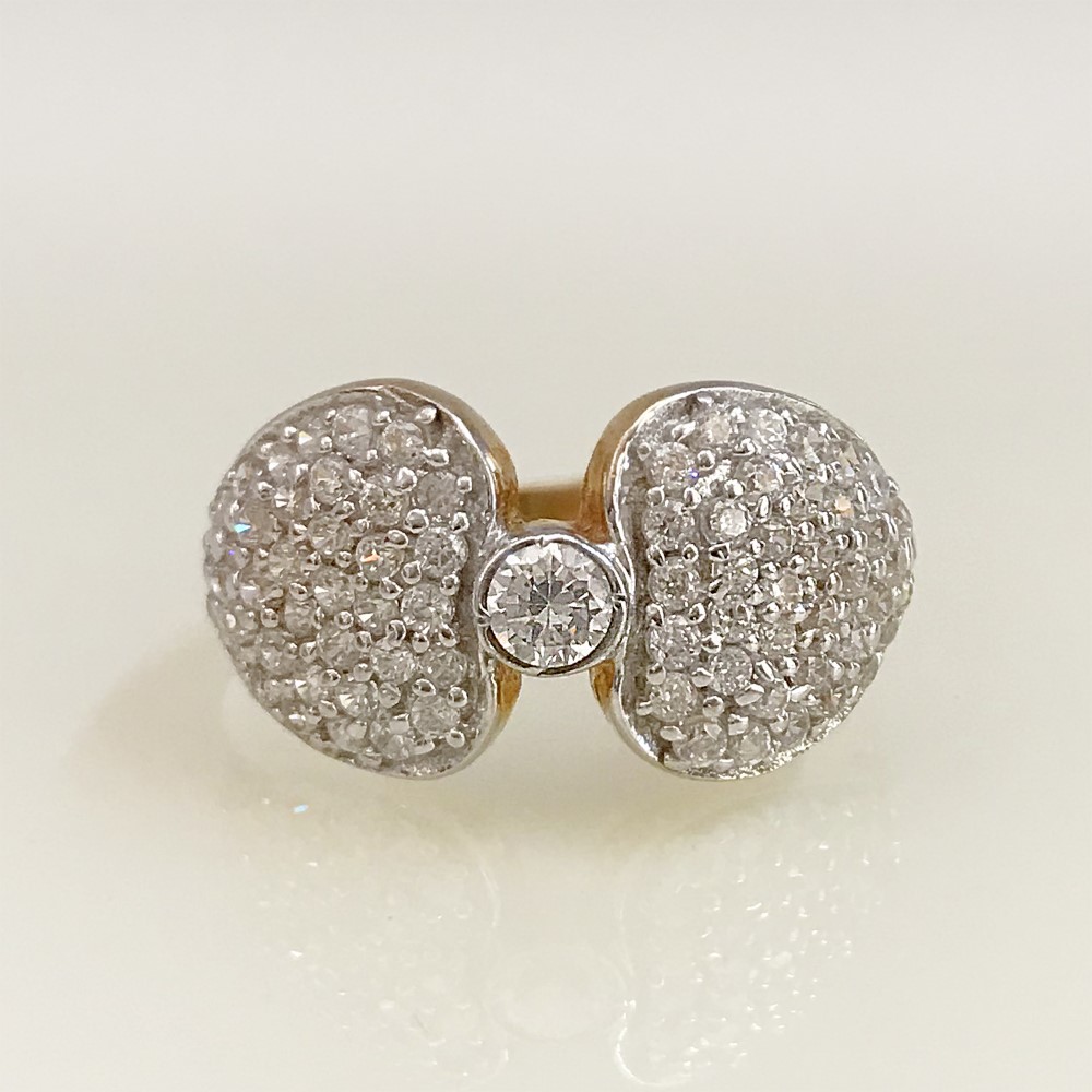 18 Kt Yellow Gold Engagement Bridal Ring Cubic Zirconia Size 5-10 - Image 3