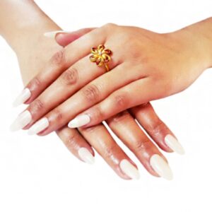 18 Kt   Yellow Gold Bridal Engagement Women's Ring Wedding Size 6-9