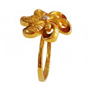 18 Kt   Yellow Gold Bridal Engagement Women's Ring Wedding Size 6-9