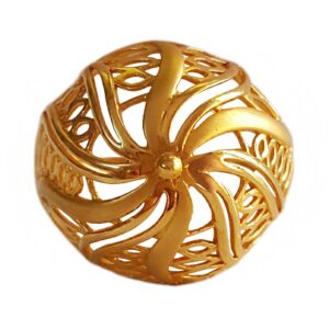 Fine Jewelry 18 Kt Yellow Gold Engagement Wedding WoMen Ring Size 6-8