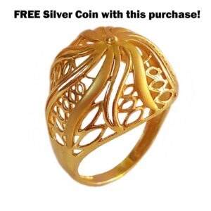 Fine Jewelry 18 Kt Yellow Gold Engagement Wedding WoMen Ring Size 6-8