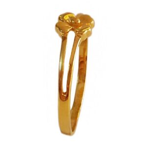 22 Kt   Yellow Gold Engagement Wedding Women'S Finger Ring 4.300 Grams