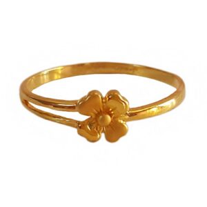22 Kt   Yellow Gold Engagement Wedding Women'S Finger Ring 4.300 Grams